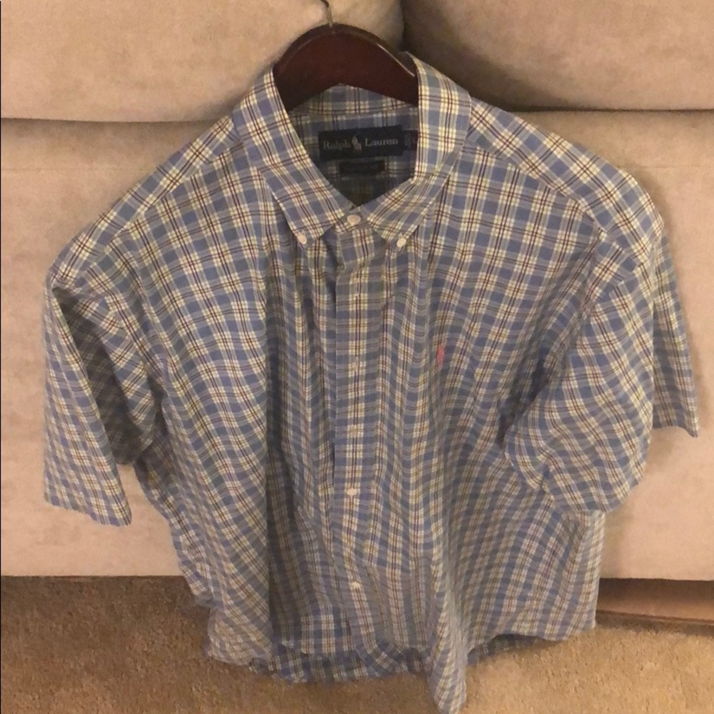 Men’s Large Ralph Lauren classic feet dress shirt
